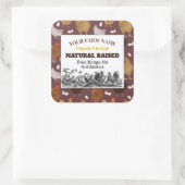 Chicken Boerderij Custom Label Sticker (Tas)