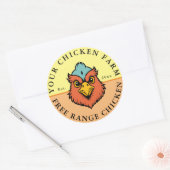 Chicken Boerderij Custom Label Sticker (Envelop)