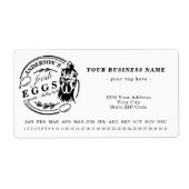 Chicken Boerderij Encirled Date Egg Carton Label (Voorkant)