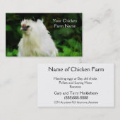 Chicken Boerderij Free Range Layer of Poultry Bird Visitekaartje (Voorkant / Achterkant)