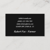 Chicken Boerderij Funny Visitekaartje (Achterkant)