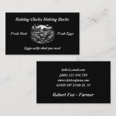 Chicken Boerderij Funny Visitekaartje (Voorkant / Achterkant)