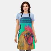 Chicken Boerderij gepersonaliseerd Schort (Gedragen)