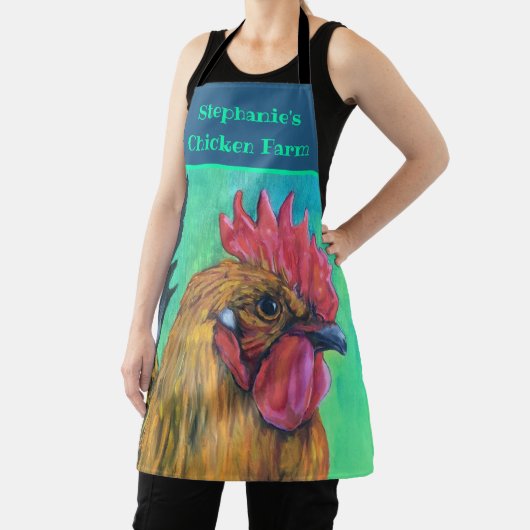 Chicken Boerderij gepersonaliseerd Schort (Insitu)