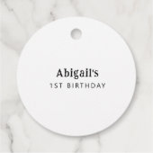 Chicken Boerderij Rooster Verjaardagsfeestje Bedankjes Labels (Achterkant)