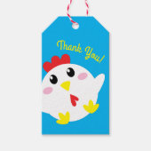 Chicken Boerderij verjaardagsfeestje Kinder Cadeaulabel (Voorkant)