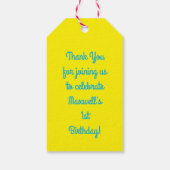 Chicken Boerderij verjaardagsfeestje Kinder Cadeaulabel (Achterkant)