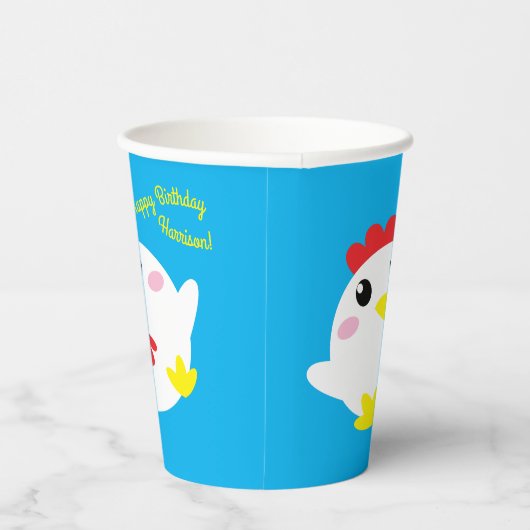 Chicken Boerderij verjaardagsfeestje Kinder Papieren Bekers (Rechts)