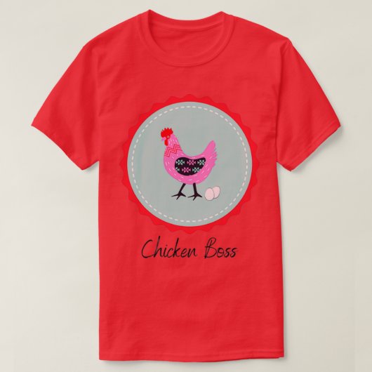 Chicken Boss T-shirt (Design voorkant)