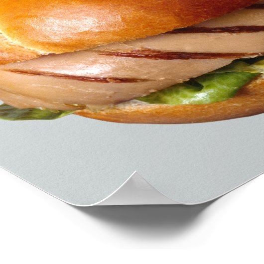 Chicken Breast Sandwich Poster (Hoek)
