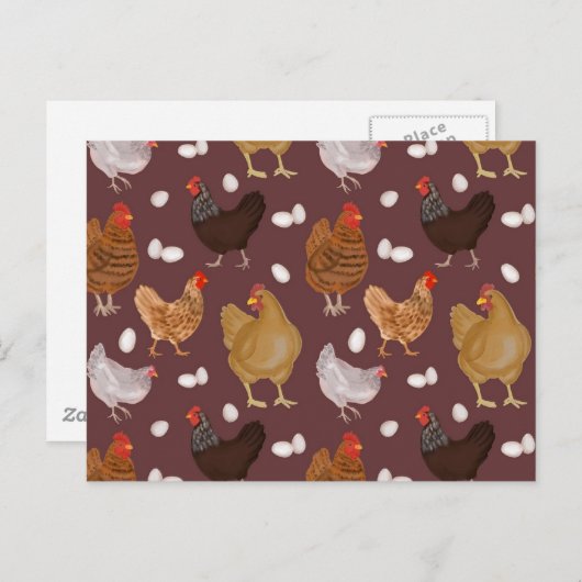 Chicken Briefkaart (Voorkant / Achterkant)