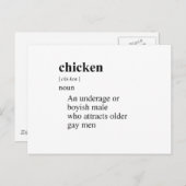 CHICKEN BRIEFKAART (Voorkant / Achterkant)