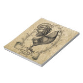 Chicken Burlap Notitieblok (Linkerzijde)