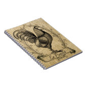 Chicken Burlap Notitieboek (Rechterzijde)