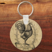 Chicken Burlap Sleutelhanger (Voorkant)