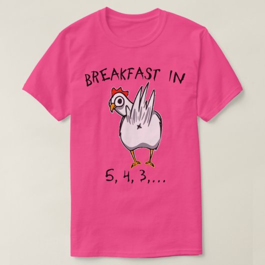 Chicken Butt Breakfast Funny Chicken T-shirt (Design voorkant)