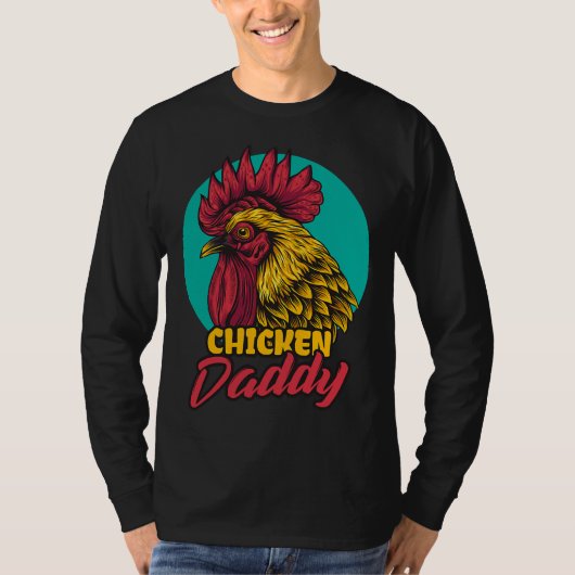 Chicken Butt Chicken Dad Farmer T-shirt (Voorkant)