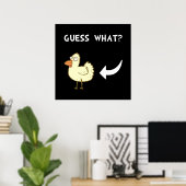 Chicken Butt Poster (Thuiskantoor)