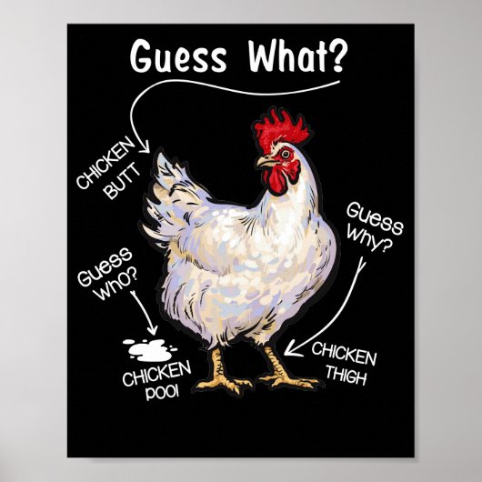 Chicken Butt Raad wat kip denkt dat wie weet wie e Poster (Voorkant)