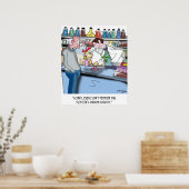 Chicken Can’t Decipher Doctor’s Chicken Scratch Poster (Keuken)