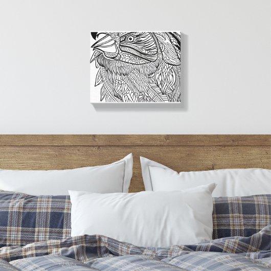 Chicken Canvas Afdruk (Insitu (Slaapkamer))