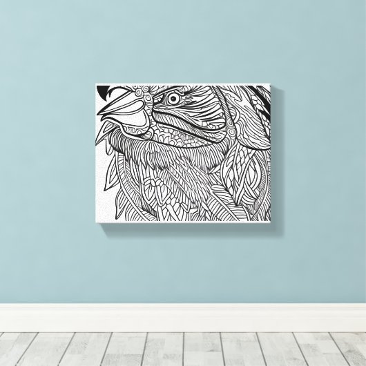 Chicken Canvas Afdruk (Insitu (Houten vloer))