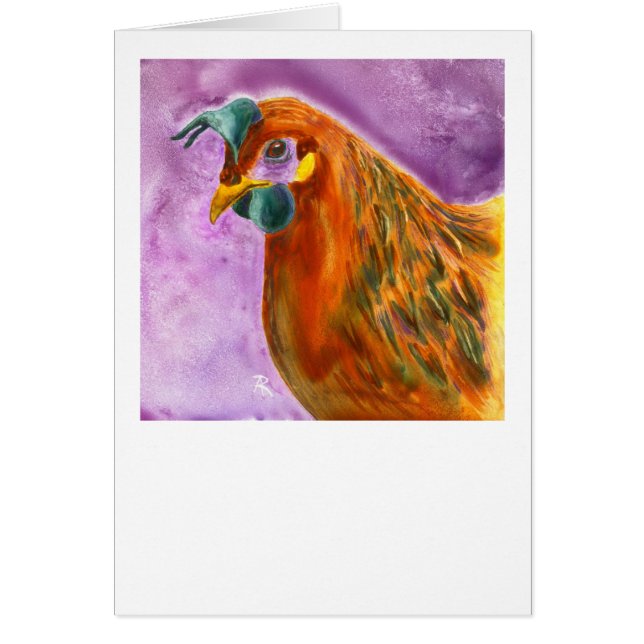 Chicken Card - "Henny Penny" (Voorkant)