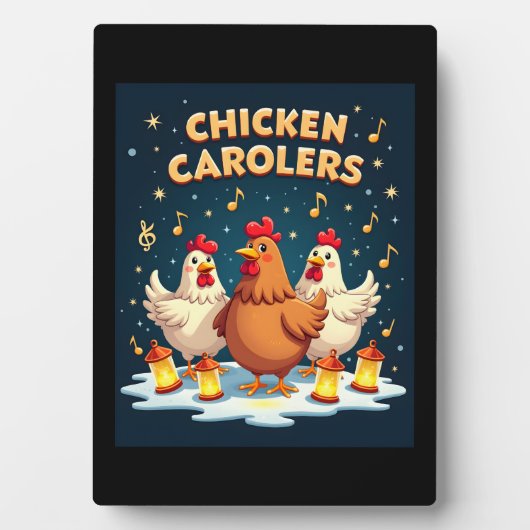 Chicken Carolers Fotoplaat (voorkant)