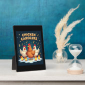 Chicken Carolers Fotoplaat (Zijkant)