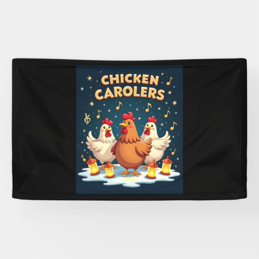Chicken Carolers Spandoek (Horizontaal)
