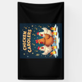 Chicken Carolers Spandoek (Verticaal)