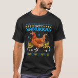 Chicken Chanukah Jewish Ugly Hanukkah Sweater Paja T-shirt<br><div class="desc">Chicken Chanukah Jewish Ugly Hanukkah Sweater Pajama</div>