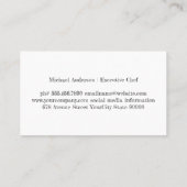 Chicken Character Logo | Falling Fried Chicken Visitekaartje (Achterkant)