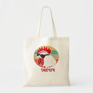 Chicken Chick Mannen Chicken Dad Retro Far Tote Bag