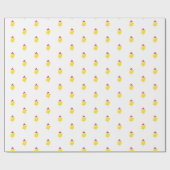 Chicken chick yellow watercolor stylish cadeaupapier (Vlak)