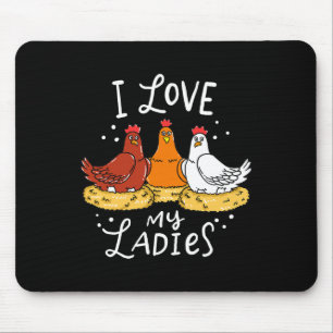 Chicken Chicken Eggs Farmer Funny Gift Muismat