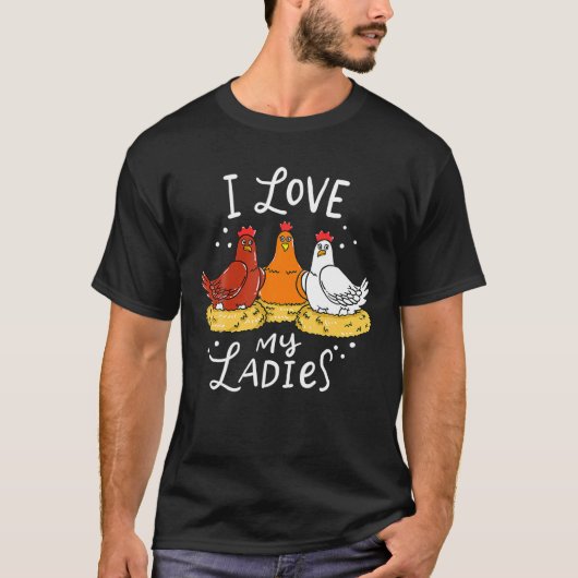 Chicken Chicken Eggs Farmer Funny T-shirt (Voorkant)