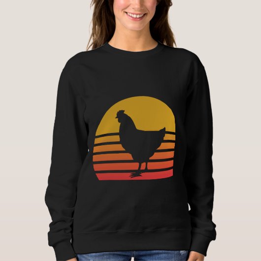 Chicken Chicken Silhouette Chicken Women Trui (Voorkant)