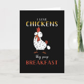 Chicken Chickens Gezegde Funny Kaart (Voorkant)