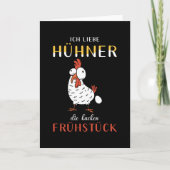 Chicken Chickens Gezegde Funny Kaart (Voorkant)