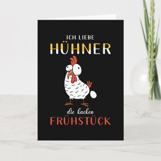 Chicken Chickens Gezegde Funny Kaart (Voorkant)