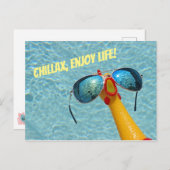 Chicken Chillax, geniet van het Briefkaart van het (Voorkant / Achterkant)