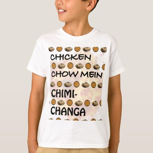 CHICKEN CHOW MEIN CHIMICHANGA T-SHIRT (Voorkant)
