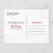 Chicken Christmas Foto Waterverf Feestdagenkaart (Achterkant)