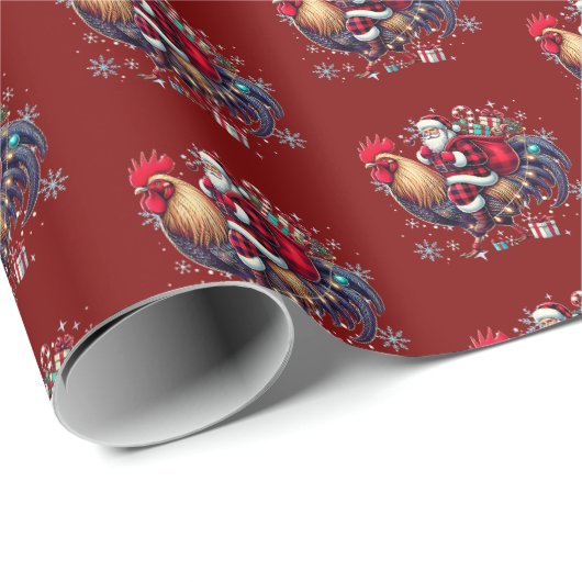 Chicken Christmas Gift Wrap | sinterklaas Cadeaupapier (Rol Hoek)