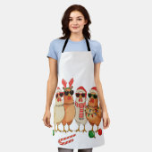 Chicken Christmas Santa Hat Boerderij Familie Xmas Schort (Gedragen)