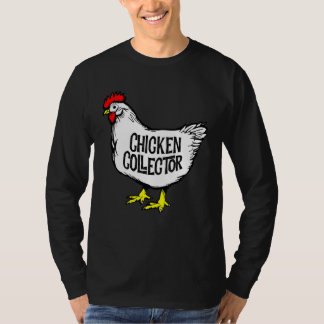 Chicken Collector Backyard Farm Clucking Hen Graph T-shirt
