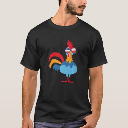 Chicken Colorful Design T-shirt (Voorkant)