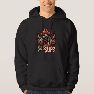 Chicken Cool Haan met zonnebril Sup Hoodie