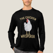 Chicken Cool Hen Art Farmer Boerderij Dierlijke Ki Tri-Blend Shirt (Voorkant volledig)